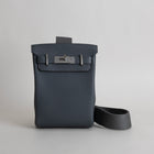 HAC A DOS TOGO LEATHER GRIS MISTY WITH PALLADIUM HARDWARE (PHW)