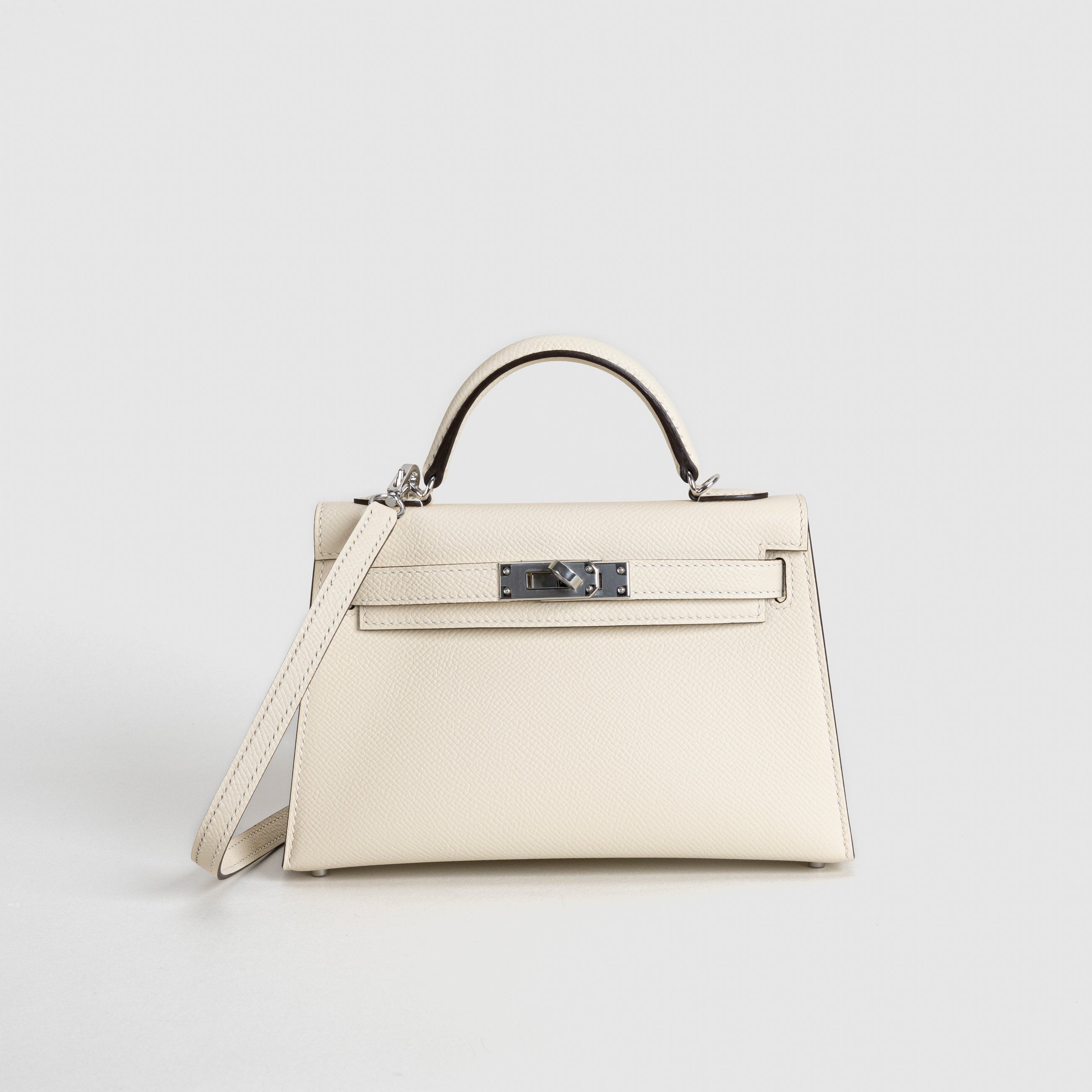 MINI KELLY II (20) EPSOM LEATHER NATA WITH PALLADIUM HARDWARE (PHW)