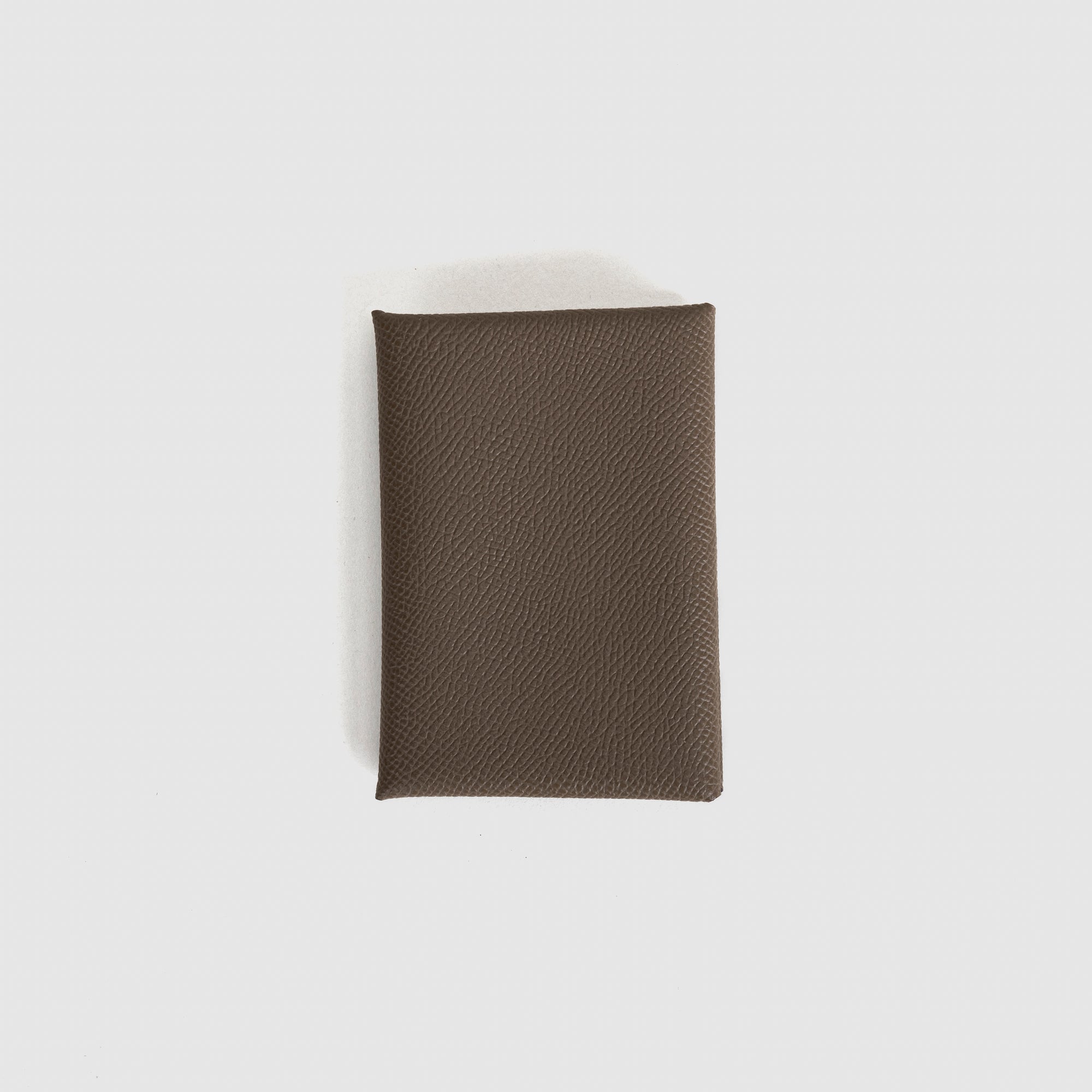 CALVI DUO EPSOM LEATHER ETOUPE WITH PALLADIUM HARDWARE (PHW)