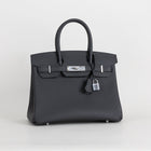 BIRKIN 30 TOGO LEATHER NOIR (BLACK) WITH PALLADIUM HARDWARE (PHW)