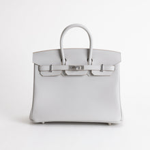 BIRKIN 25 TOGO LEATHER BLEU GLACIER WITH PALLADIUM HARDWARE (PHW)