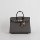 BIRKIN 25 EPSOM LEATHER (SELLIER SHAPE) ETAIN WITH GOLD HARDWARE (GHW)