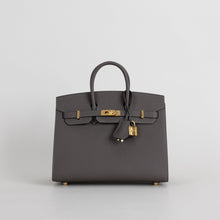 BIRKIN 25 EPSOM LEATHER (SELLIER SHAPE) ETAIN WITH GOLD HARDWARE (GHW)