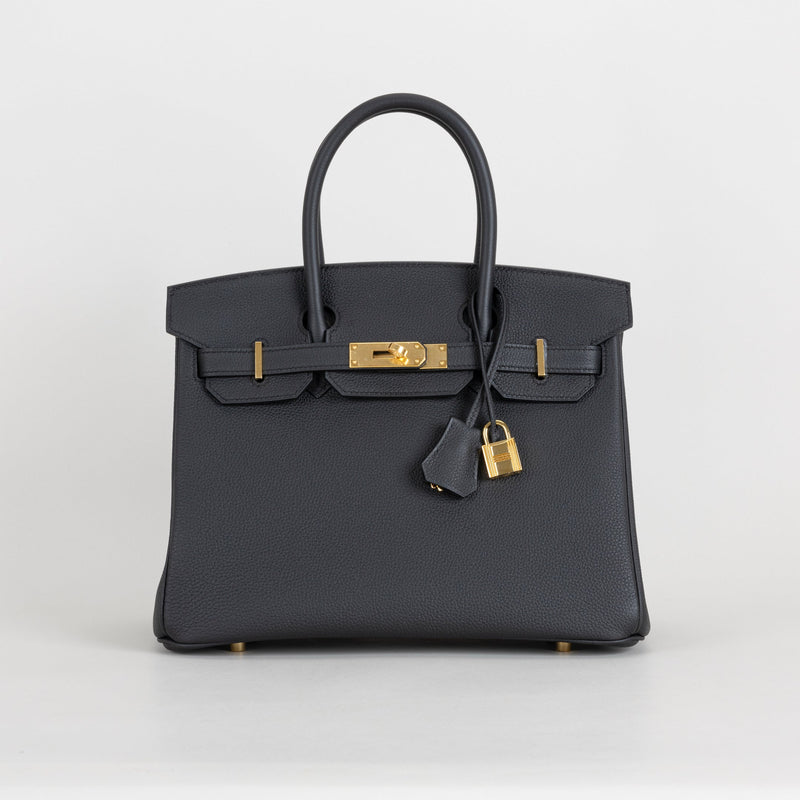 BIRKIN 30 TOGO LEATHER NOIR (BLACK) WITH GOLD HARDWARE (GHW)