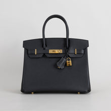 BIRKIN 30 EPSOM LEATHER NOIR (BLACK) WITH GOLD HARDWARE (GHW)