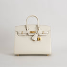 BIRKIN 25 EPSOM LEATHER (SELLIER SHAPE) CRAIE WITH GOLD HARDWARE (GHW)