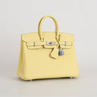 BIRKIN 25 TOGO LEATHER JAUNE POUSSIN WITH PALLADIUM HARDWARE (PHW)