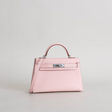 MINI KELLY II (20) CHEVRE LEATHER ROSE SAKURA WITH PALLADIUM HARDWARE (PHW)