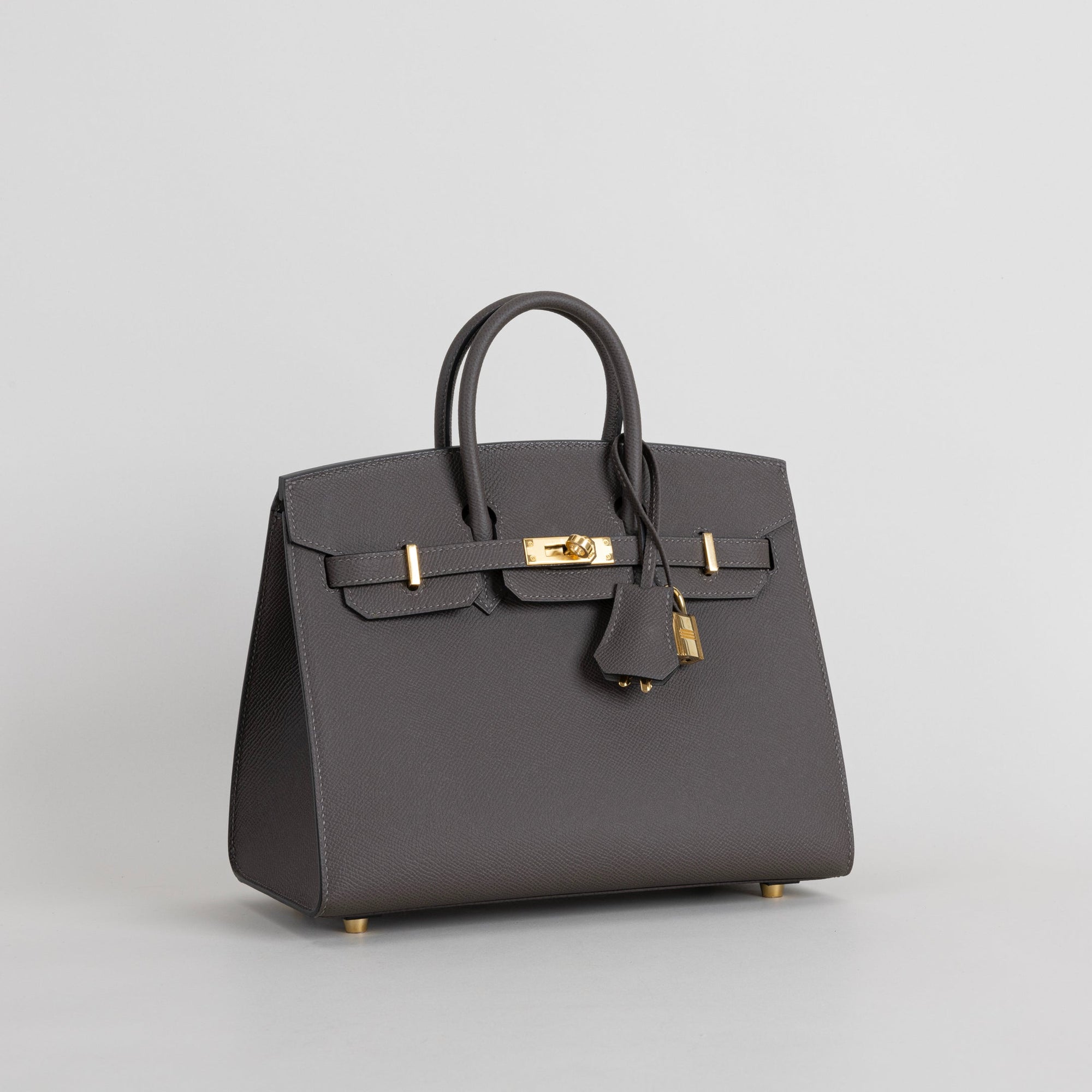 BIRKIN 25 EPSOM LEATHER (SELLIER SHAPE) ETAIN WITH GOLD HARDWARE (GHW)