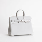 BIRKIN 25 TOGO LEATHER BLEU GLACIER WITH PALLADIUM HARDWARE (PHW)