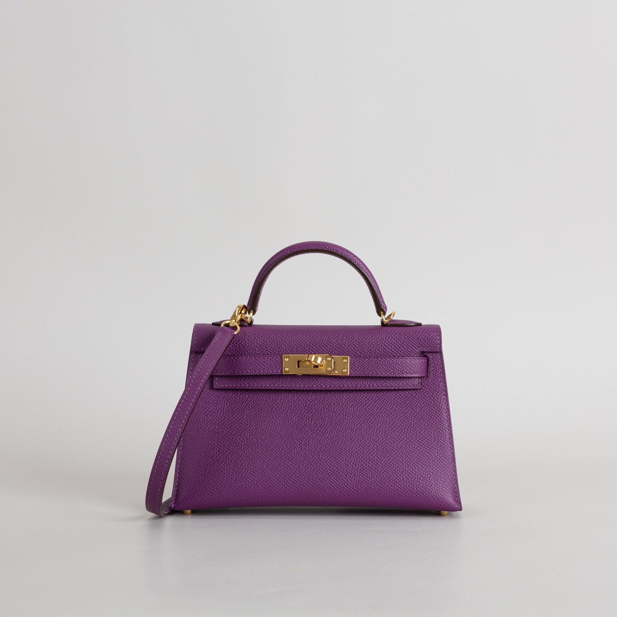MINI KELLY II (20) EPSOM LEATHER ANEMONE WITH GOLD HARDWARE (GHW)