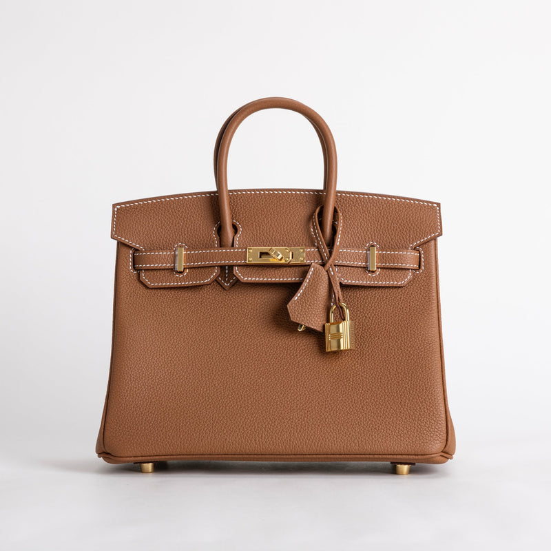 BIRKIN 25 TOGO LEATHER GOLD WITH GOLD HARDWARE (GHW)