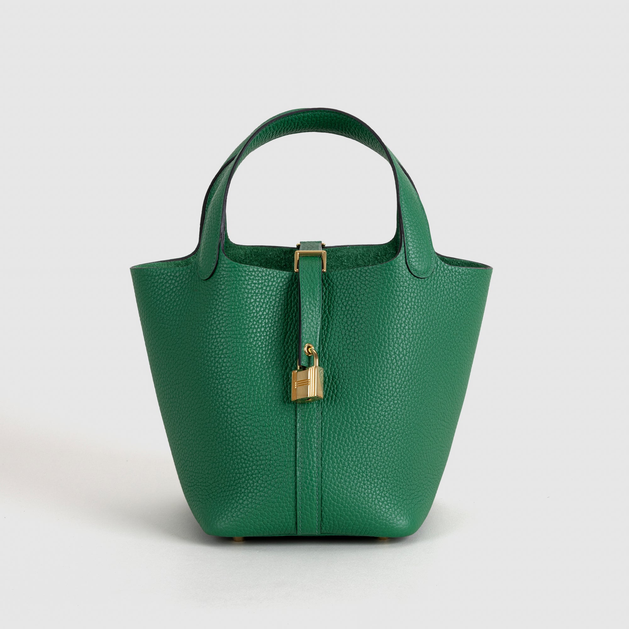 PICOTIN 18 LOCK CLEMENCE LEATHER VERT VERTIGO WITH GOLD HARDWARE (GHW)