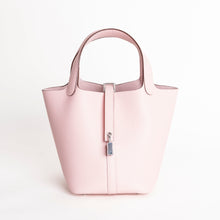 PICOTIN 18 LOCK CLEMENCE LEATHER ROSE SAKURA WITH PALLADIUM HARDWARE (PHW)