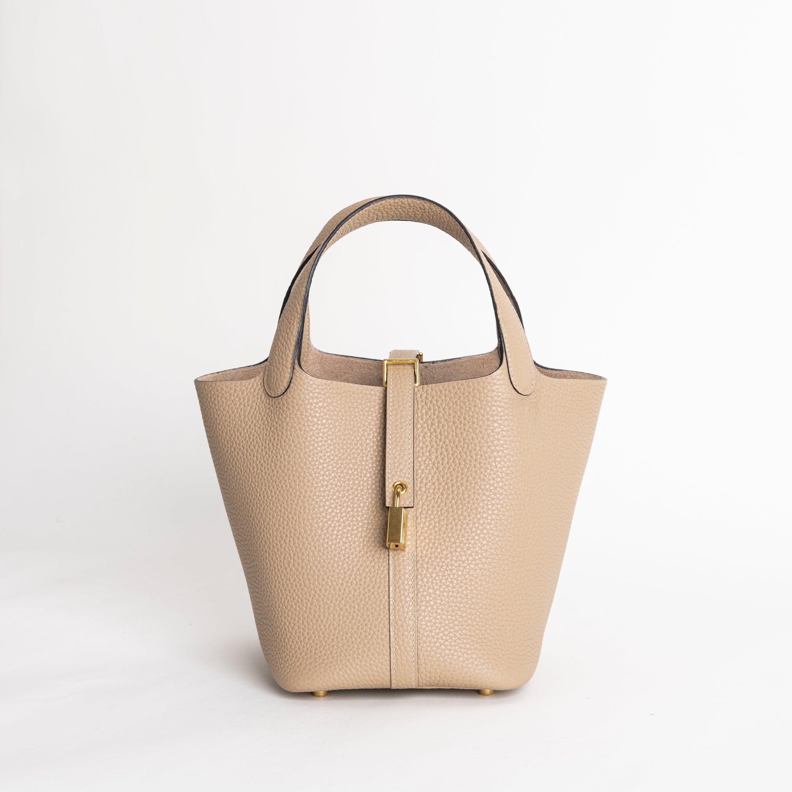 PICOTIN 18 LOCK CLEMENCE LEATHER TRENCH TAURILLON WITH GOLD HARDWARE (GHW)