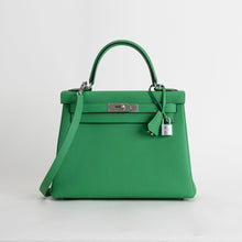 KELLY 28 TOGO LEATHER BAMBOO (GREEN) WITH PALLADIUM HARDWARE (PHW)