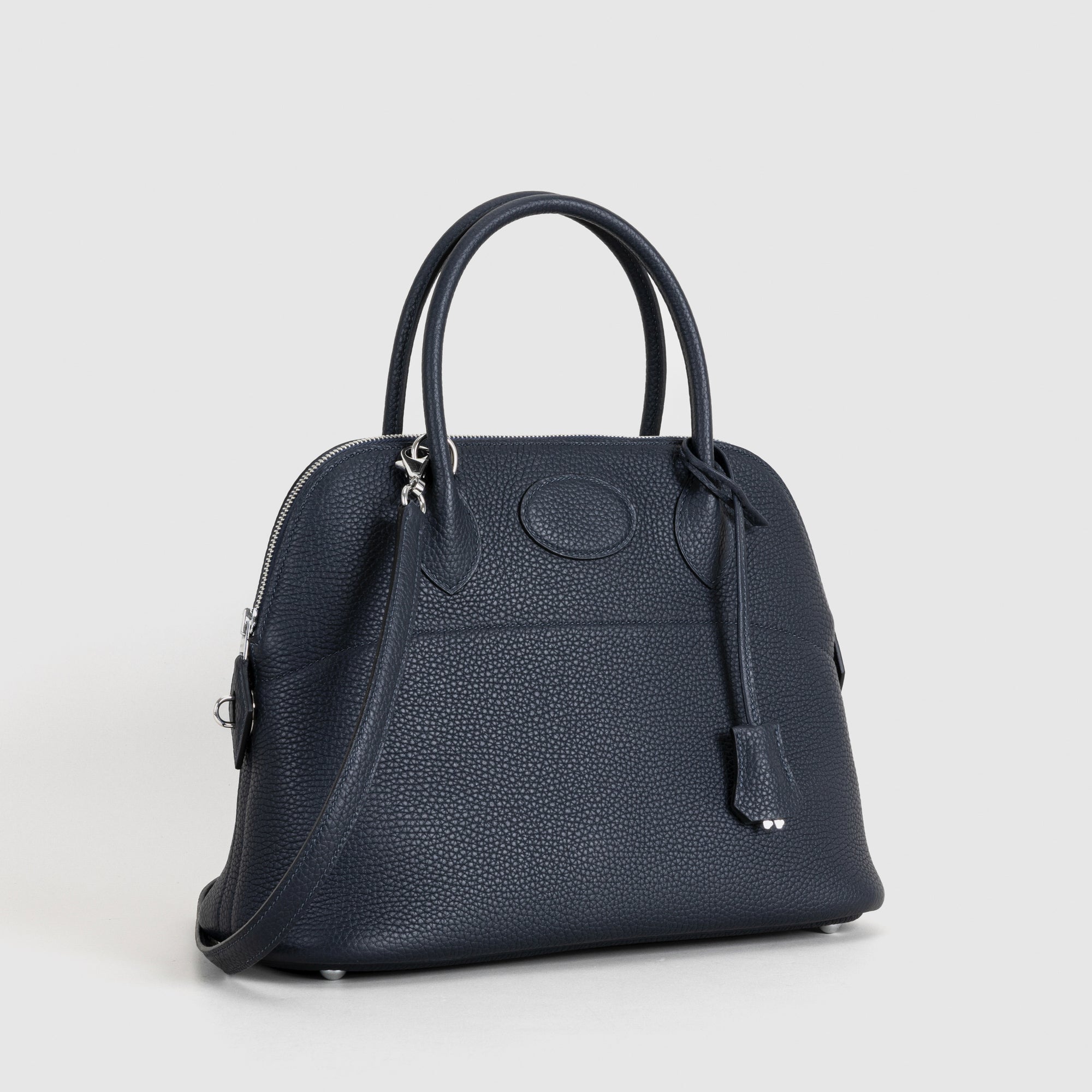 BOLIDE 31 CLEMENCE LEATHER BLEU NUIT WITH PALLADIUM HARDWARE (PHW)
