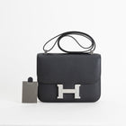 CONSTANCE 24 EPSOM LEATHER NOIR (BLACK) WITH PALLADIUM HARDWARE (PHW)