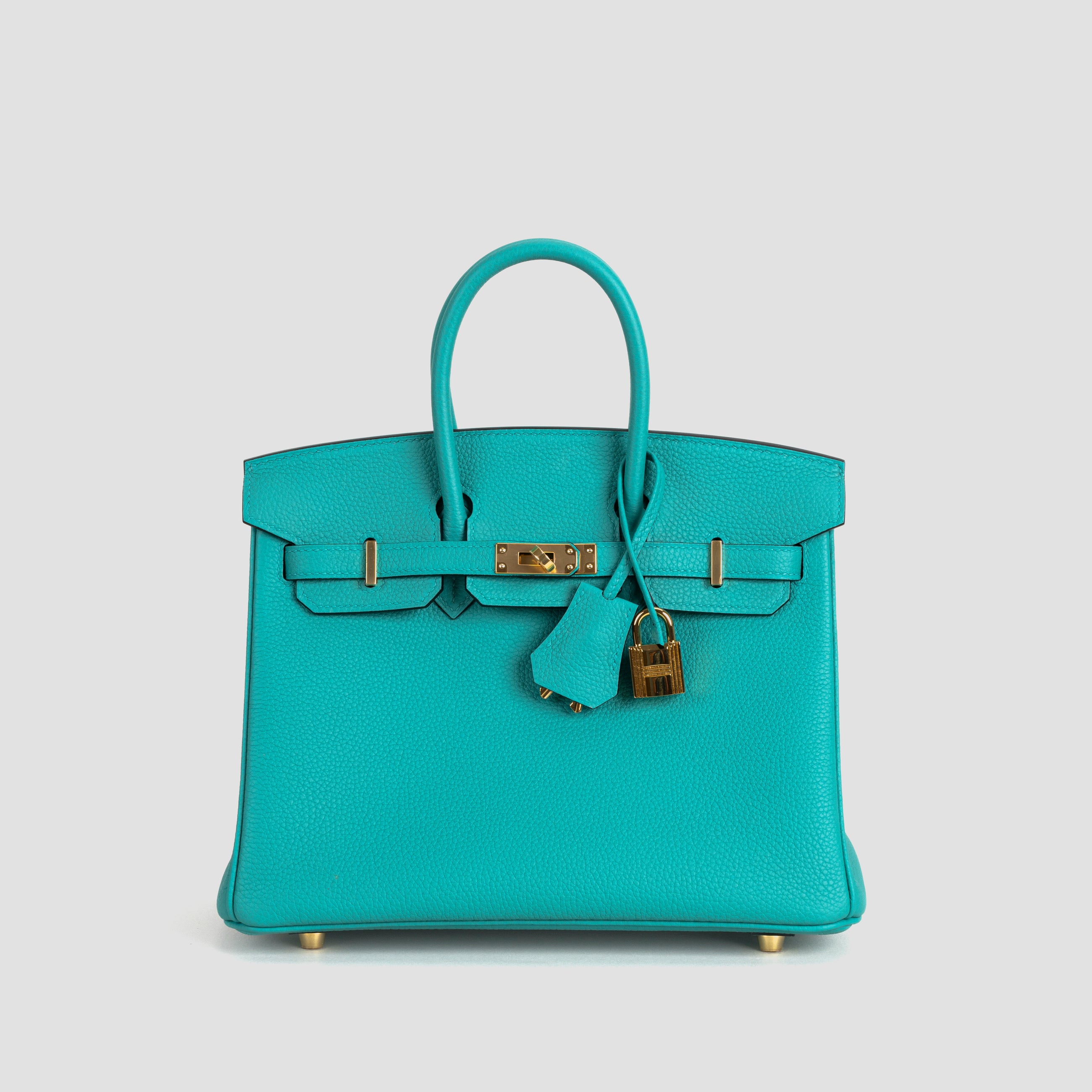 BIRKIN 25 TOGO LEATHER BLEU PAON WITH GOLD HARDWARE (GHW)