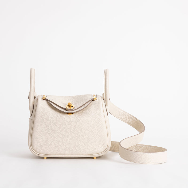 MINI LINDY 20 CLEMENCE LEATHER CRAIE WITH GOLD HARDWARE (GHW)