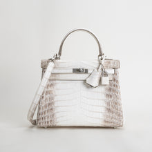 KELLY 25 NILOTICUS CROCODILE (MATTE) LEATHER HIMALAYA WITH PALLADIUM HARDWARE (PHW)