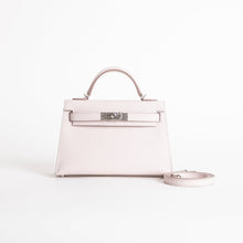 MINI KELLY II (20) EPSOM LEATHER MAUVE PALE WITH PALLADIUM HARDWARE (PHW)
