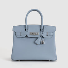 BIRKIN 30 TOGO LEATHER BLEU LIN WITH PALLADIUM HARDWARE (PHW)