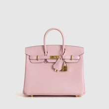 BIRKIN 25 CHEVRE LEATHER ROSE SAKURA WITH GOLD HARDWARE (GHW)