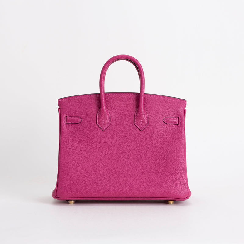 BIRKIN 25 TOGO LEATHER ROSE FUCHSIA WITH GOLD HARDWARE (GHW)
