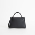 MINI KELLY II (20) EPSOM LEATHER NOIR (BLACK) WITH PALLADIUM HARDWARE (PHW)