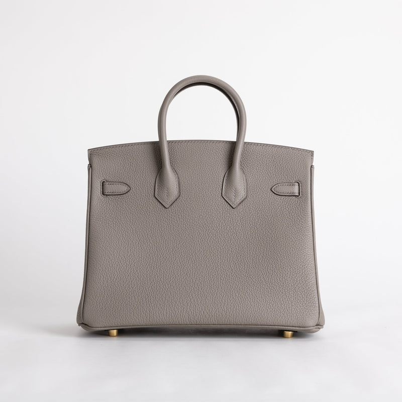 BIRKIN 25 TOGO LEATHER GRIS ASPHALTE WITH GOLD HARDWARE (GHW)