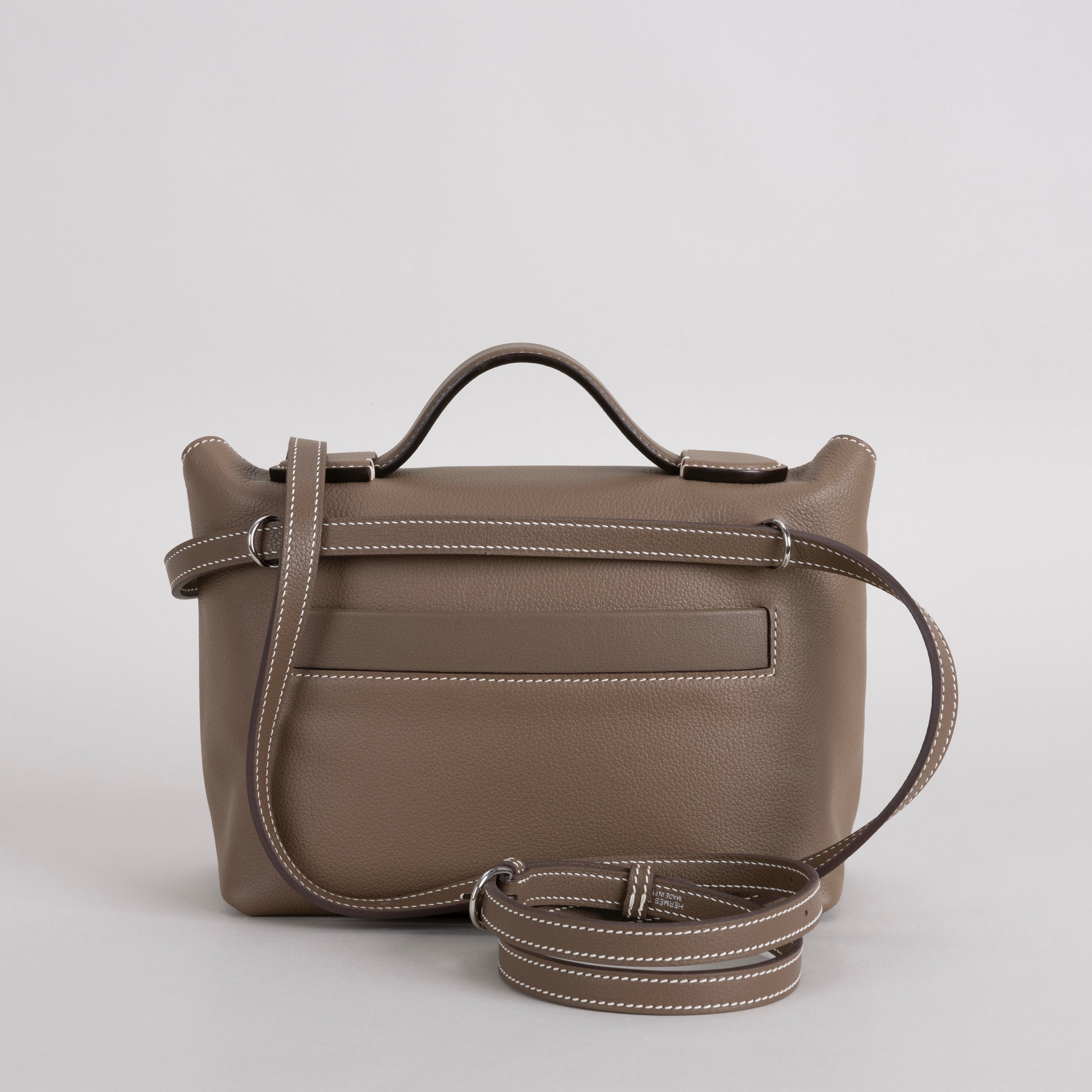 24/24 (MINI) EVERCOLOR & SWIFT LEATHER ETOUPE WITH PALLADIUM HARDWARE (PHW)