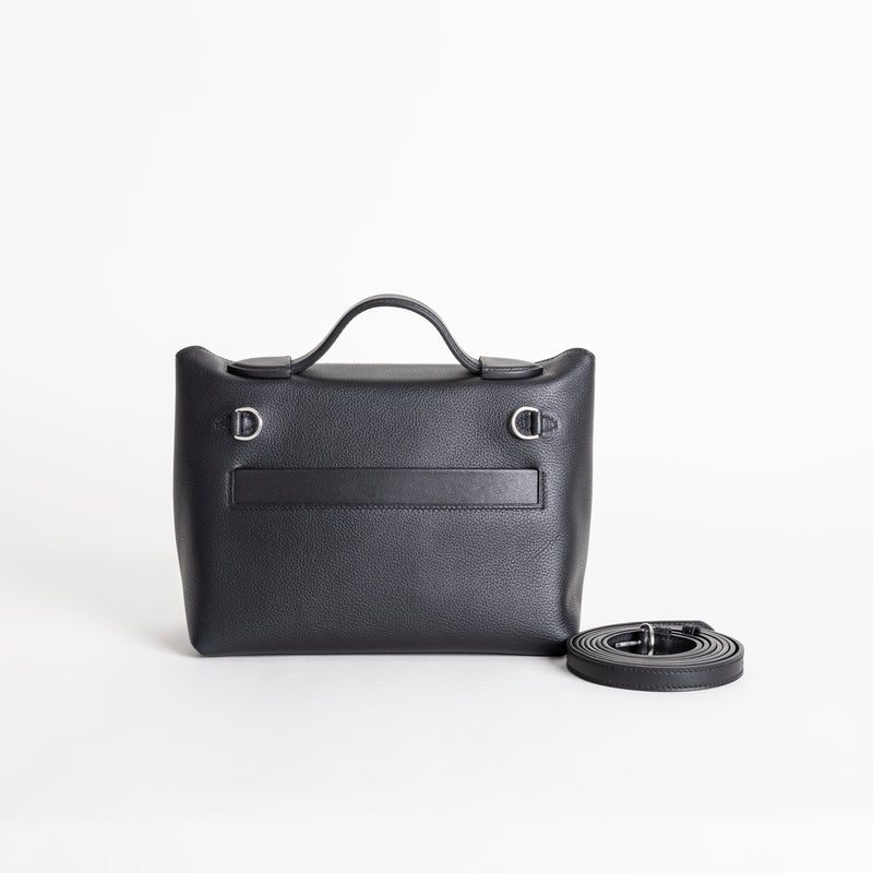 24/24 (MINI) EVERCOLOR & SWIFT LEATHER NOIR (BLACK) WITH PALLADIUM HARDWARE (PHW)