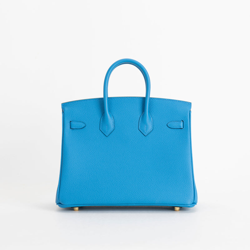 BIRKIN 25 TOGO LEATHER BLEU ZANZIBAR WITH GOLD HARDWARE (GHW)