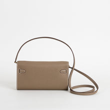 KELLY TO GO EPSOM LEATHER ETOUPE WITH GOLD HARDWARE (GHW)