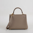 KELLY 25 TOGO LEATHER ETOUPE WITH GOLD HARDWARE (GHW)