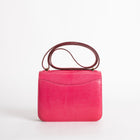 CONSTANCE 18 (MINI) LIZARD LEATHER ROSE FUCHSIA WITH GOLD HARDWARE (GHW)