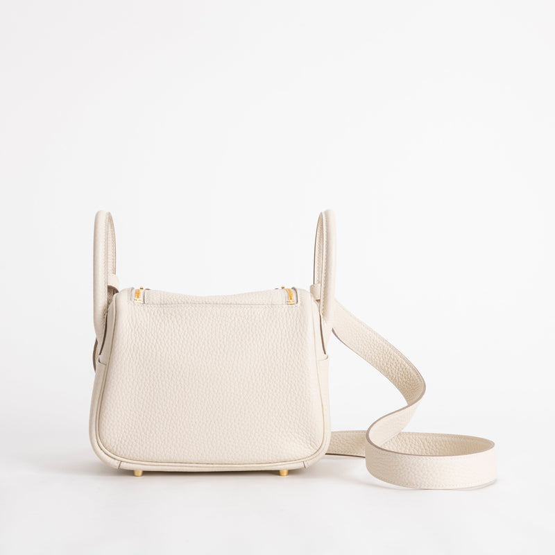 MINI LINDY 20 CLEMENCE LEATHER CRAIE WITH GOLD HARDWARE (GHW)