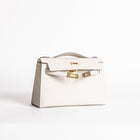 KELLY POCHETTE SWIFT LEATHER CRAIE WITH GOLD HARDWARE (GHW)