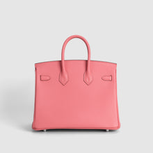 BIRKIN 25 SWIFT LEATHER ROSE AZALEE WITH PALLADIUM HARDWARE (PHW)