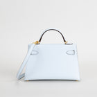 MINI KELLY II (20) EPSOM LEATHER BLEU BRUME WITH GOLD HARDWARE (GHW)