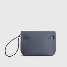 KELLY DEPECHES 25 EPSOM LEATHER GRIS MISTY WITH PALLADIUM HARDWARE (PHW)