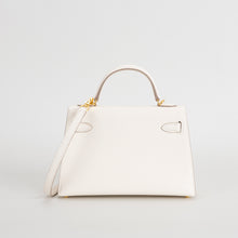 MINI KELLY II (20) CHEVRE LEATHER CRAIE WITH GOLD HARDWARE (GHW)