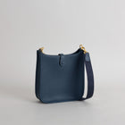 MINI EVELYNE (TPM) CLEMENCE LEATHER BLEU SAPHIRE WITH GOLD HARDWARE (GHW)