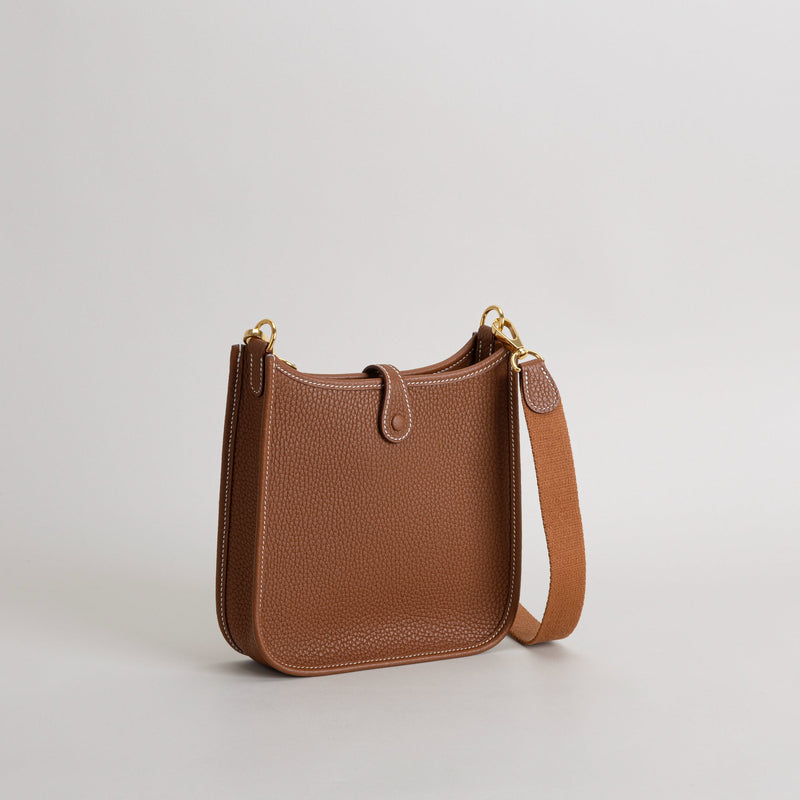 MINI EVELYNE (TPM) CLEMENCE LEATHER GOLD WITH GOLD HARDWARE (GHW)