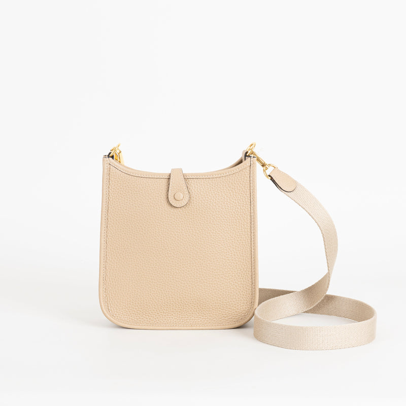 MINI EVELYNE (TPM) CLEMENCE LEATHER TRENCH WITH GOLD HARDWARE (GHW)