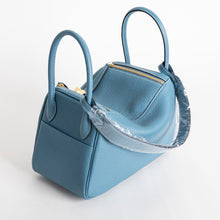 LINDY 26 CLEMENCE LEATHER BLEU JEAN WITH GOLD HARDWARE (GHW)