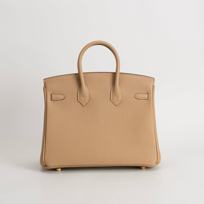 BIRKIN 25 TOGO LEATHER CHAI WITH GOLD HARDWARE (GHW)
