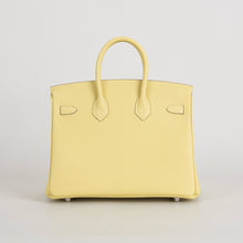 BIRKIN 25 TOGO LEATHER JAUNE POUSSIN WITH PALLADIUM HARDWARE (PHW)
