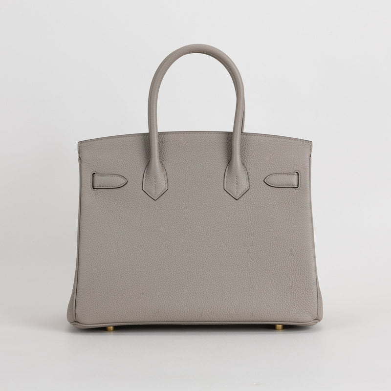 BIRKIN 30 TOGO LEATHER GRIS ASPHALTE WITH GOLD HARDWARE (GHW)